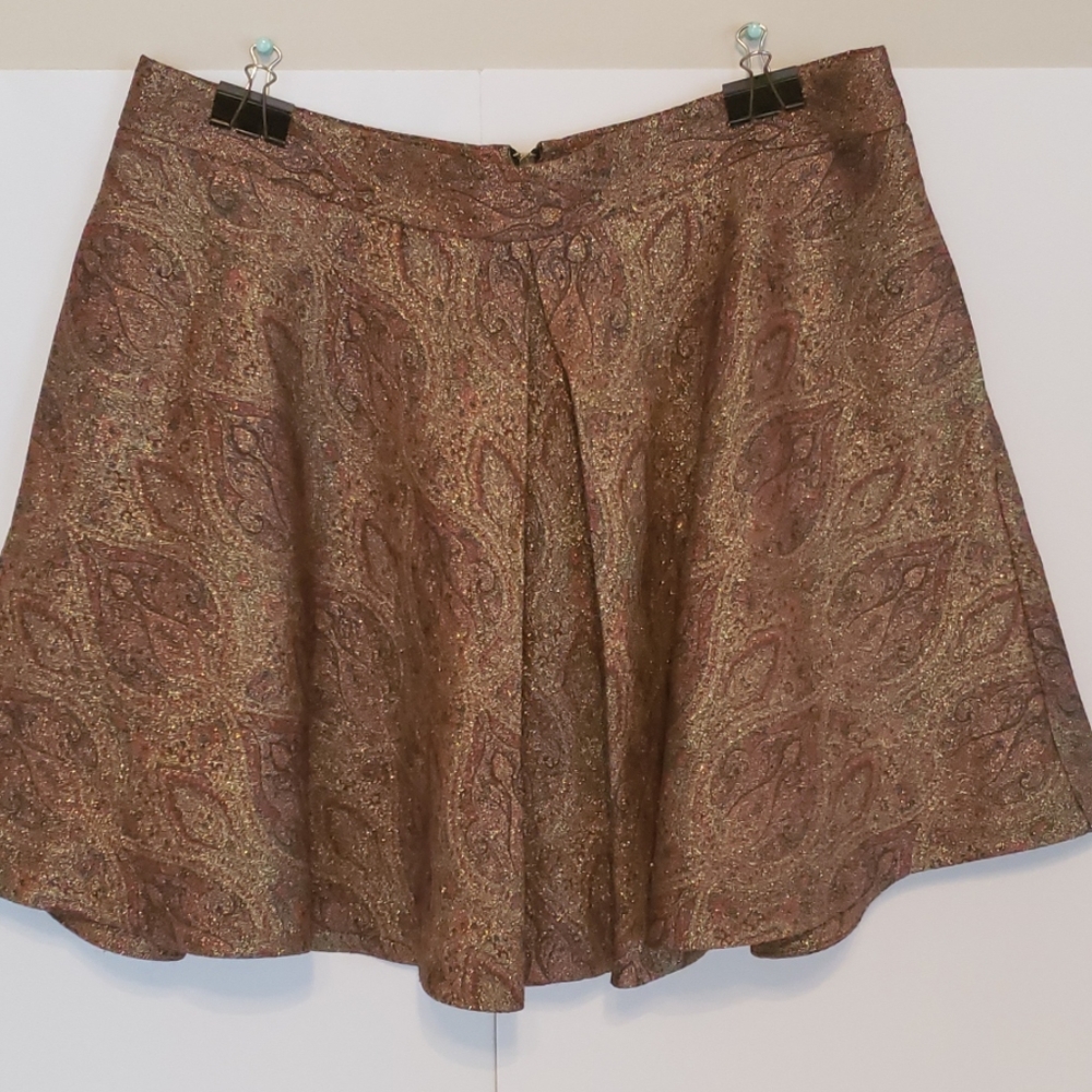 Express gold skirt